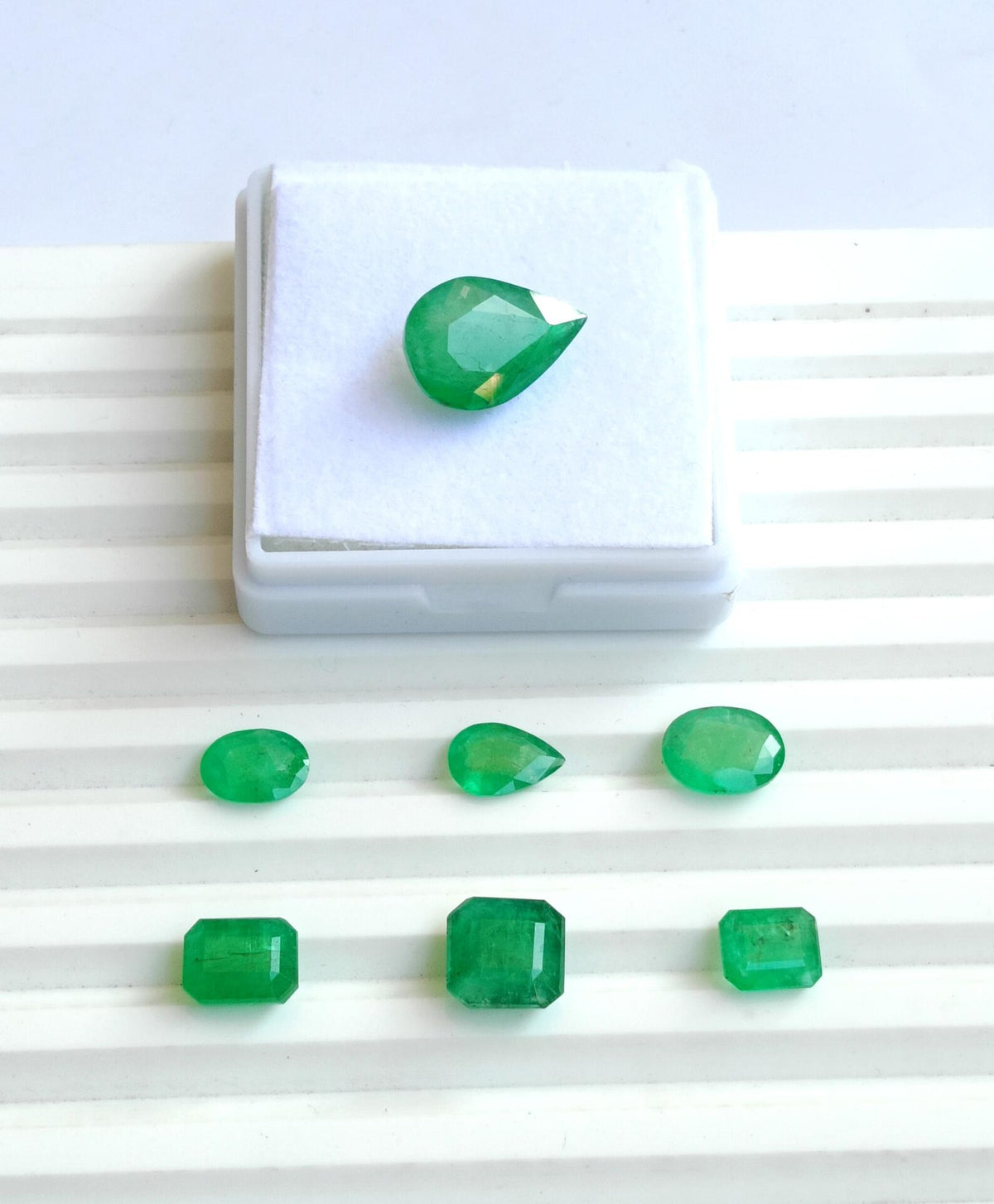 Natural Zambian Emerald A One Quality Faceted Brilliant Cut Emerald From Zambia, Different Size and Cut Emerald Gemstone For Jewelry Making