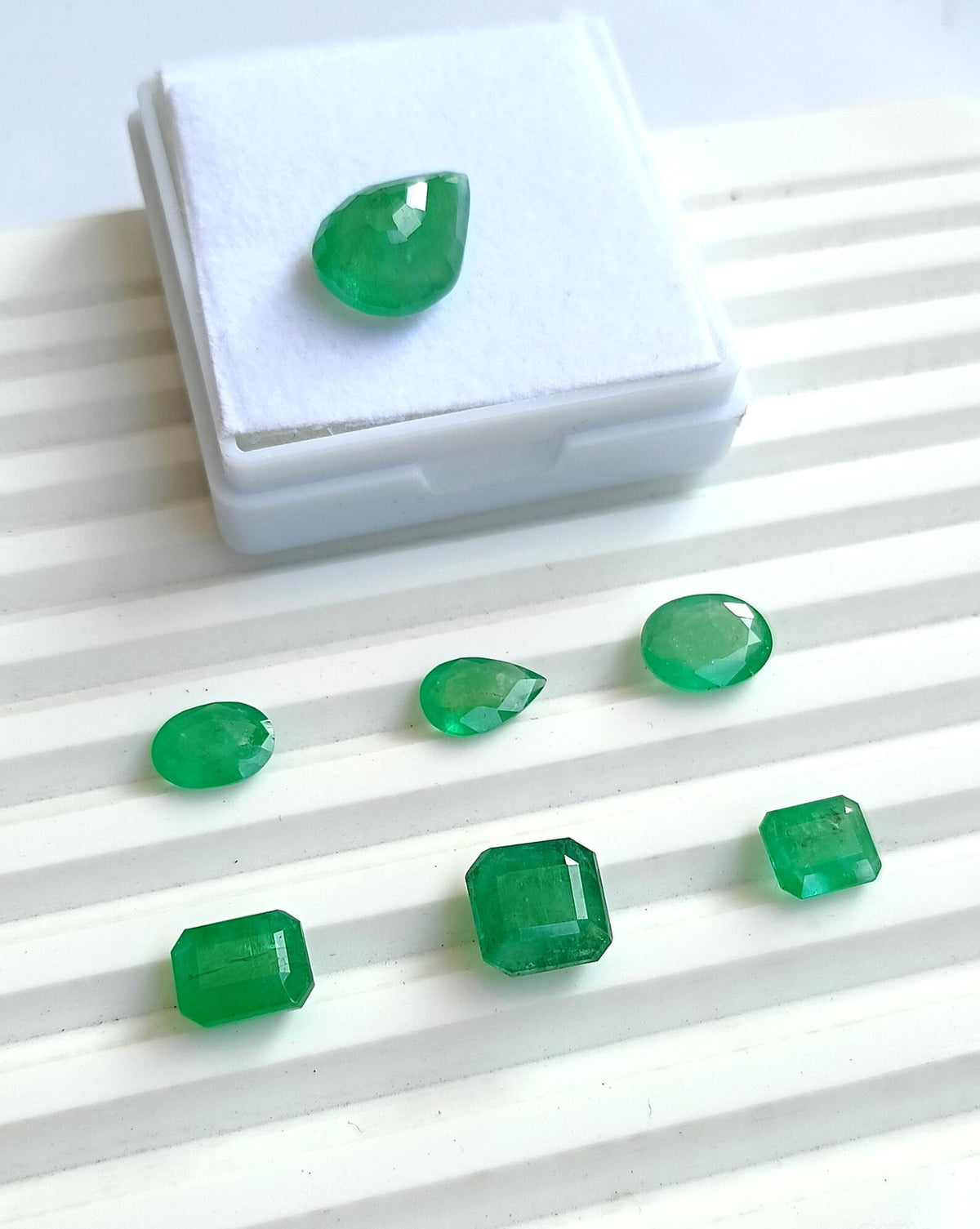 Natural Zambian Emerald A One Quality Faceted Brilliant Cut Emerald From Zambia, Different Size and Cut Emerald Gemstone For Jewelry Making