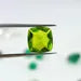 AAA Green Peridot Gemstone: Faceted Cushion Cut, Jewelry Making