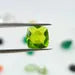 AAA Green Peridot Gemstone: Faceted Cushion Cut, Jewelry Making