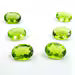 AAA Green Peridot Gemstone: Oval Faceted Loose Stone