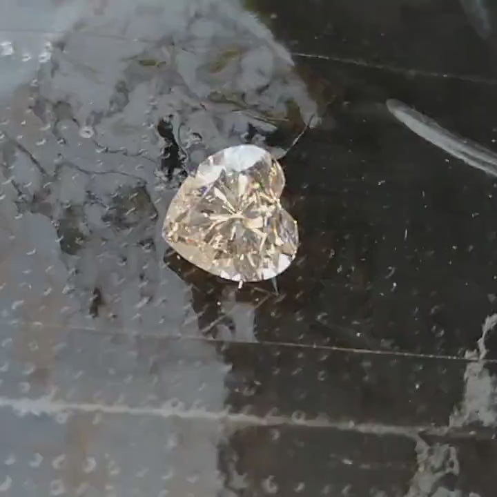 Moissanite Diamond Certified Loose stones White Heart Shape Cut Stones D VVS1 Faceted, Moissanite Diamond For Jewelry Making 3mm to 13mm