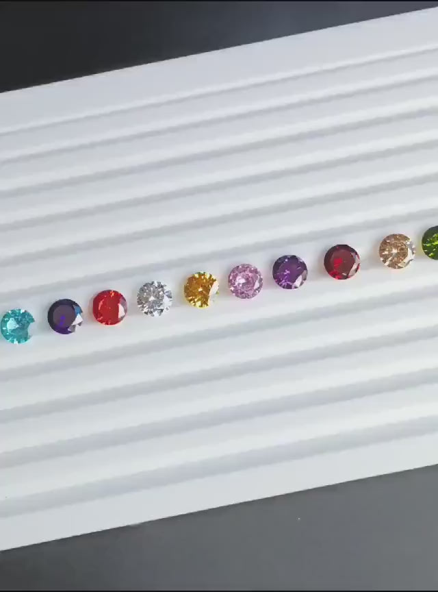 500 Pcs Cubic Zirconia AAA Quality Multi-Colors Cubic Zirconia Round shape Loose Gemstones (0.5mm - 15mm) zirconia Top Quality Wholesale Lot