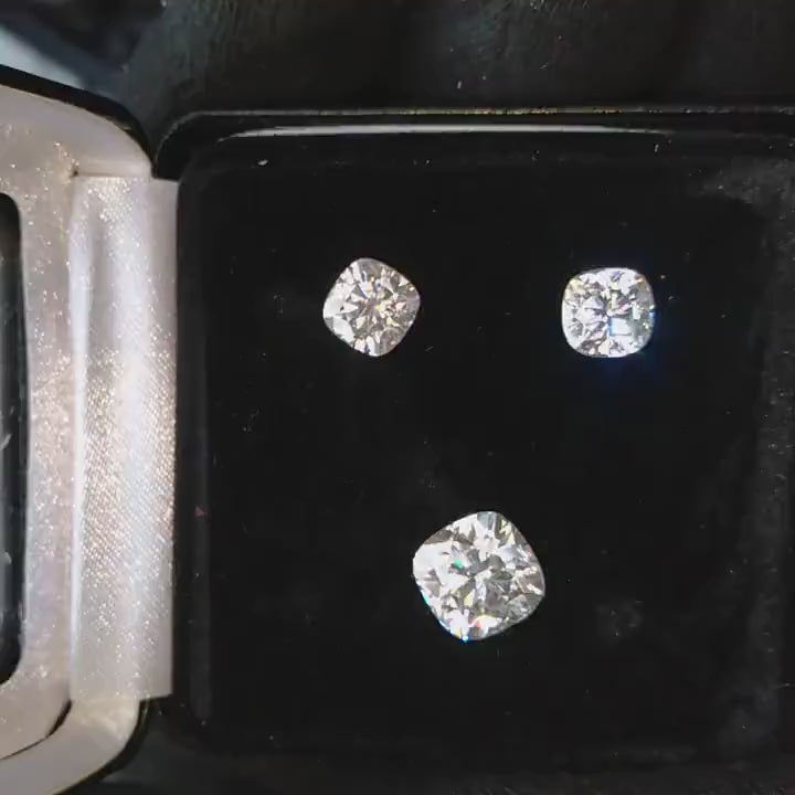 Moissanite Diamond Certified Cushion Loose stone White Moissanite Cushion Cut Stone VVS1 Faceted Moissanite For Jewelry Making 3mm to 11mm