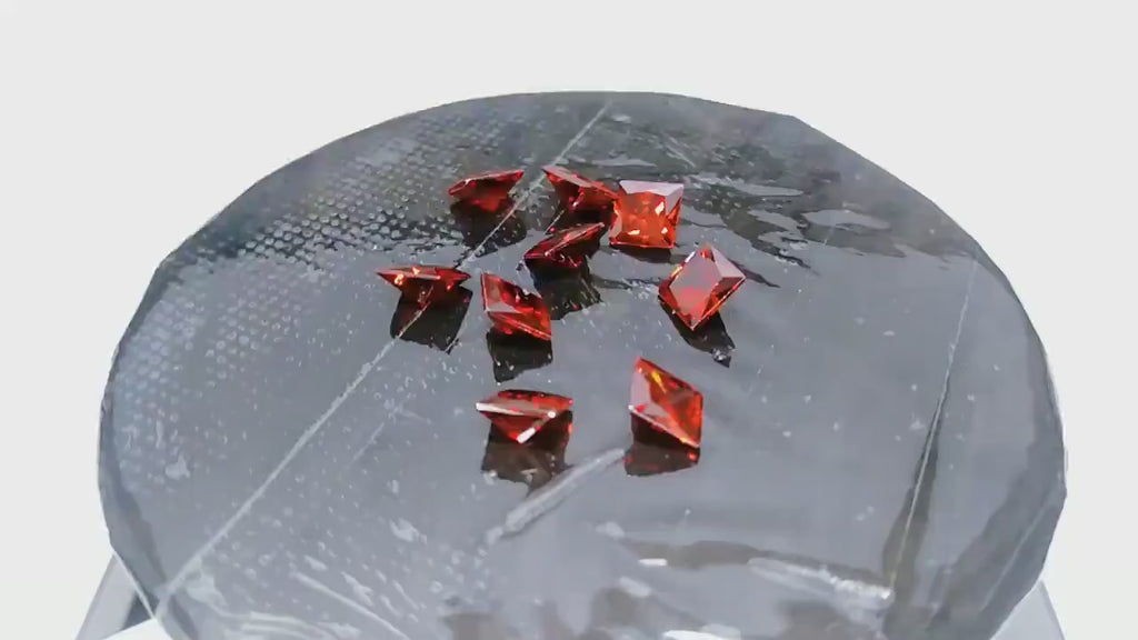 Cubic Zirconia AAA Quality Cubic Zirconia Square shape Garnet Red Color CZ Loose Stones (1mm - 10mm) Zirconia