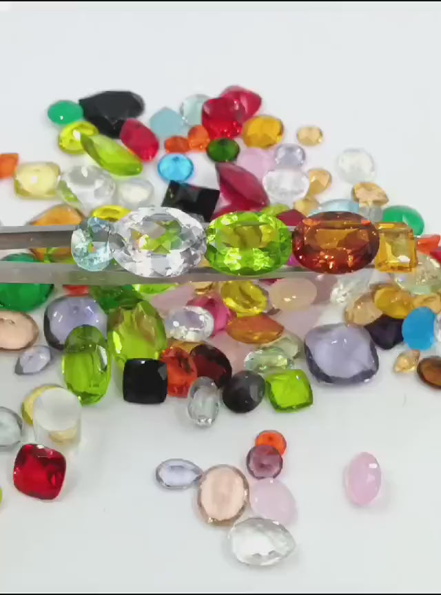 AAA Grade Semi Precious Mix Gemstone Lot Amazing Mix Shape Faceted Cut Loose Gemstones Popular Gemstone For Jewelry Making