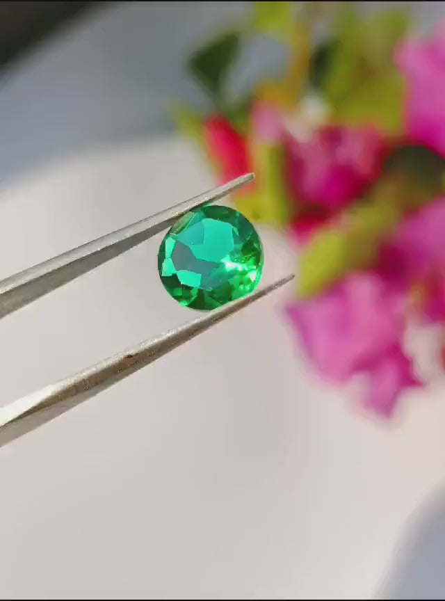 Green Zambia Emerald Gemstone, Faceted Jewelry Making Gemstone, Gemstone For Ring, Hydro Emerald Green Semi Precious Stones Wholesale Lot